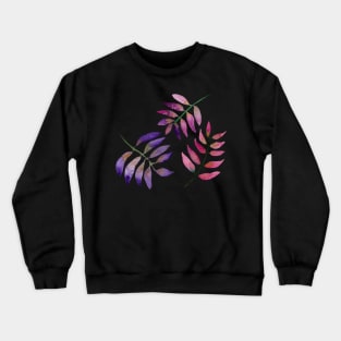 Pink and Purple Leaves Crewneck Sweatshirt